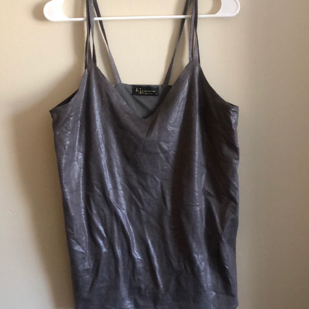 Double strap snake skin tank
